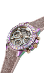 GUESS Ladies Sport Multifunction Baguette Crystal 36mm Watch