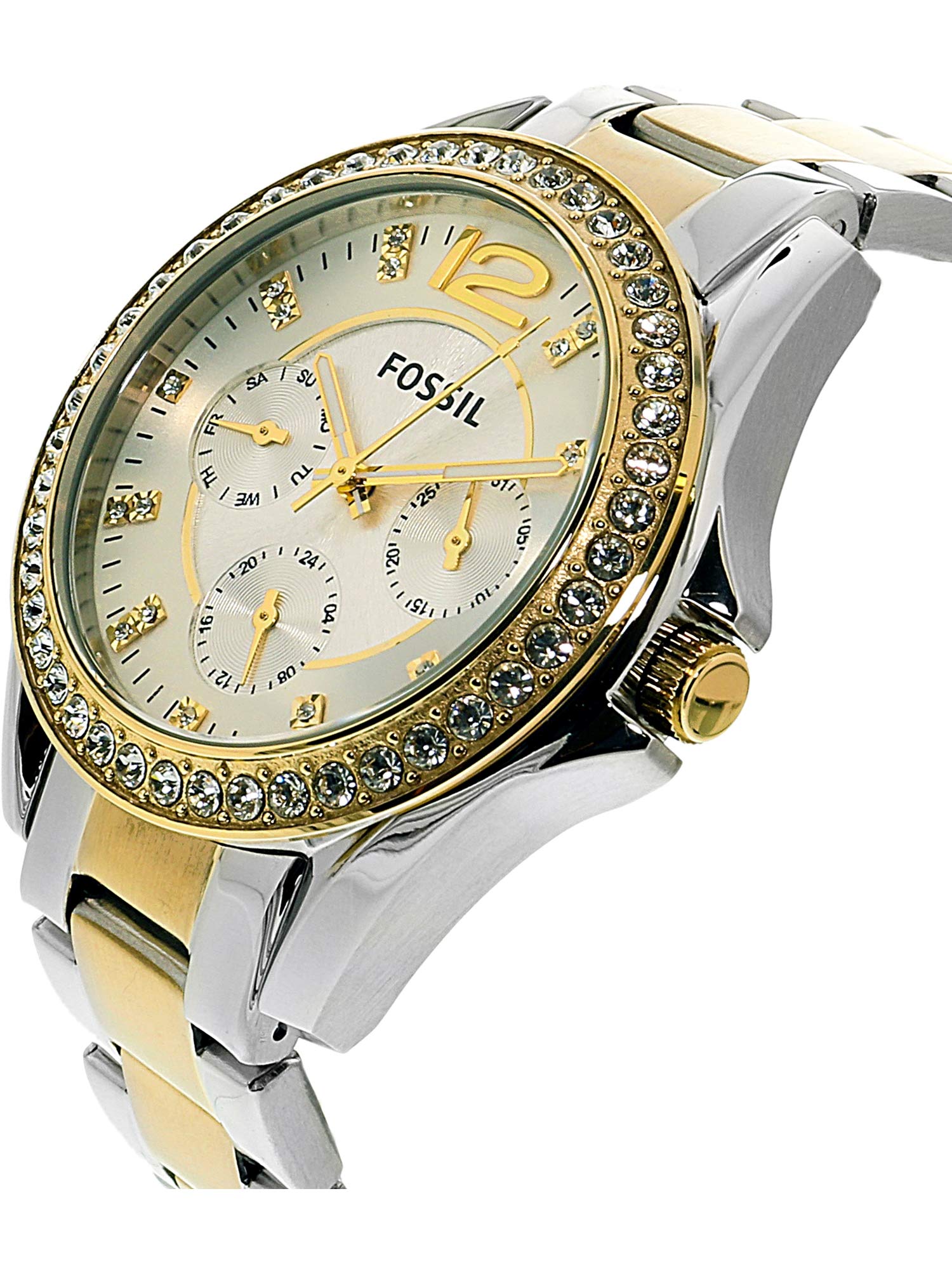 Fossil Women's Riley ES3204 Silver Stainless-Steel Quartz Fashion Watch