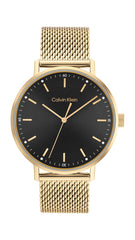 Calvin Klein MODERN MESH Men's Watch, Analog - Gold / Black
