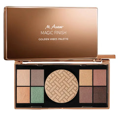 M. Asam MAGIC FINISH Golden Vibes Eyeshadow & Highlighter Palette (8 x 0.03 oz + 1 x 0.21 Oz)