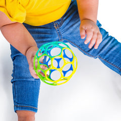 Bright Starts Oball Classic™ Easy-Grasp Toy - Blue/Green, Piece of 1