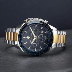 Maserati Herrenuhr Traguardo Limited Edition, Chronograph, analog - R8873612046 - Silver and Gold