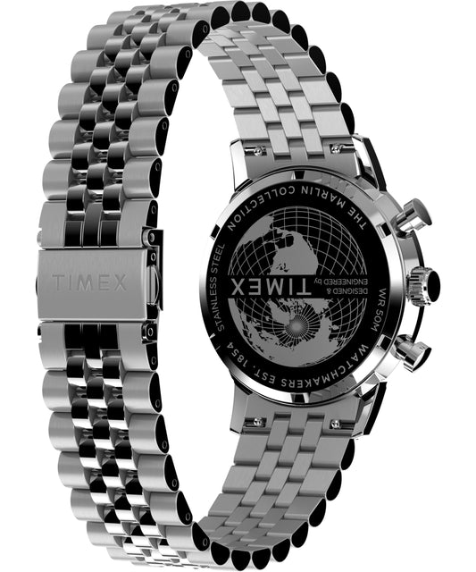 Timex Men's Marlin 40mm Watch - Dial Stainless Steel Case Stainless Steel/Silver-Tone/Stainless Steel