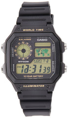 Casio Men's Digital Dial Stainless Steel Band Watch Black/Grey