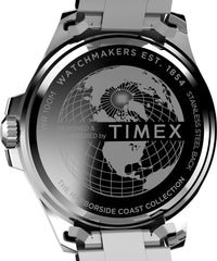 Timex 43 mm Harborside Coast Watch - Stainless Steel/Teal/Silver-Tone