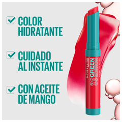 Maybelline Green Edition Balmy Lip Blush Lipstick, Organic, Natural Colour, Vegan, 002, Bonfire