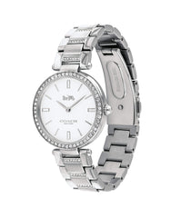 Coach PARK Women's Watch, Analog - Silver / White