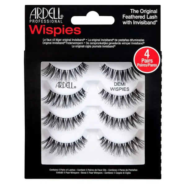 Ardell Demi Wispies Natural Multipack False Eyelashes Fake Eye Lashes (4 Pairs)