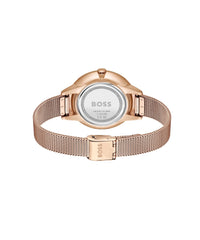 Hugo Boss SYMPHONY Women's Watch, Analog - Gold / grey