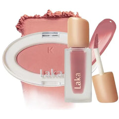 Laka Blush and Lip Duo Love Silk Blush #705 Angel & Fruity Glam Tint #124 Maro