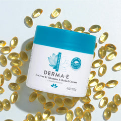 Derma E, Tea Tree & Vitamin E Relief Cream, 4 oz (113 g)