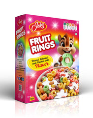 Jakis Premium Fruit Rings Original Corn Flakes | 250g | Nourishing Breakfast | Cholesterol Free | High in Vitamins B1, B2, B3, D & Iron | Quick & Easy Breakfast