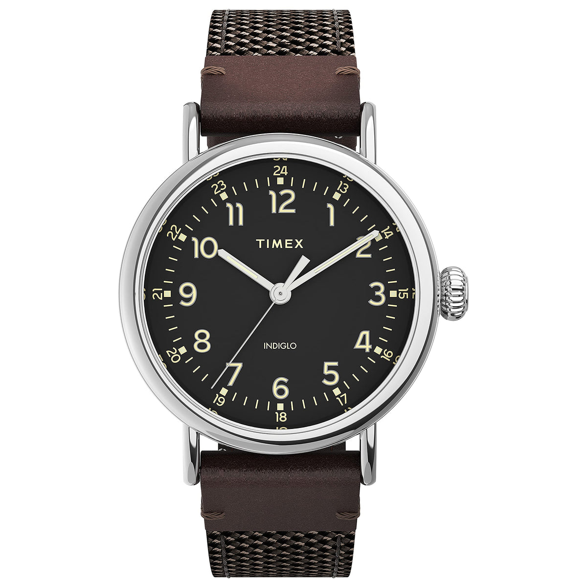 Timex x Peanuts Men's Standard 40mm Watch - Brown/Black/Silver-Tone
