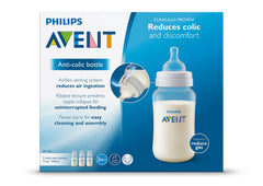 AVENT Philips Anti-colic Baby Bottles Clear, 11oz, 3 Piece