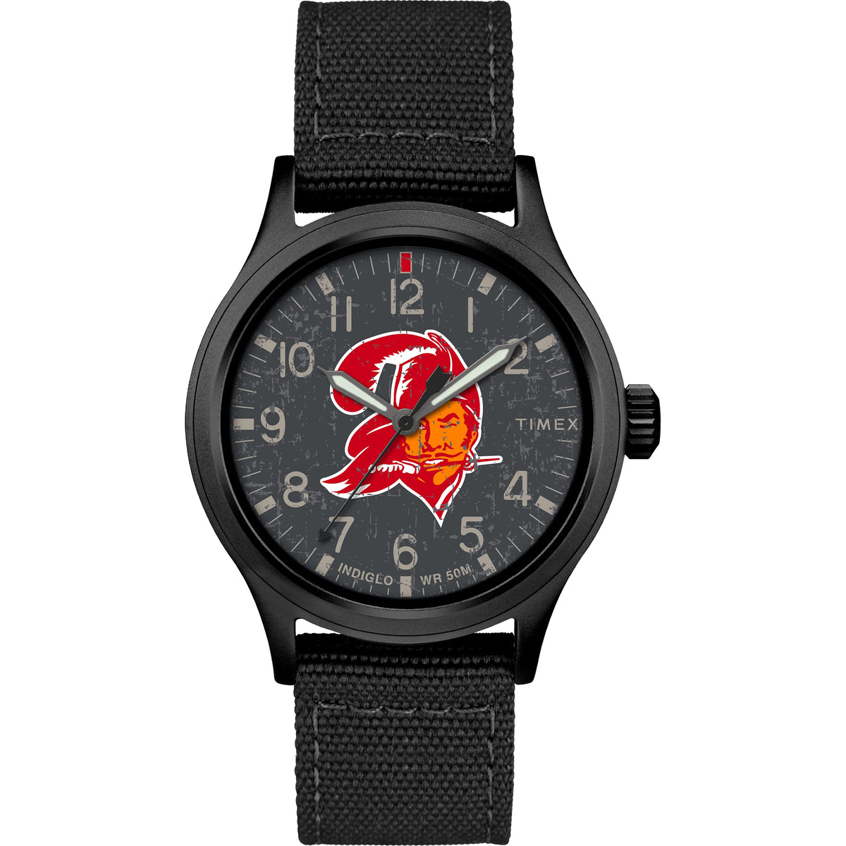 Timex Tribute Men's NFL Scout 40mm Quartz Fabric Strap - Tampa Bay Buccaneers
