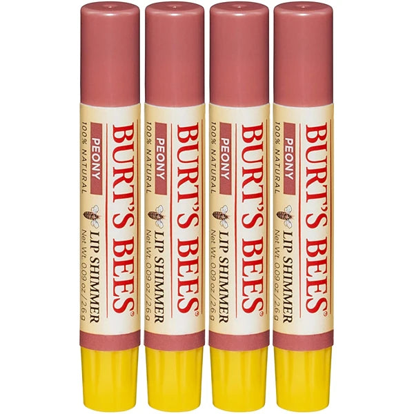 Burt's Bees Lip Shimmer-Peony (Quantity of 6)