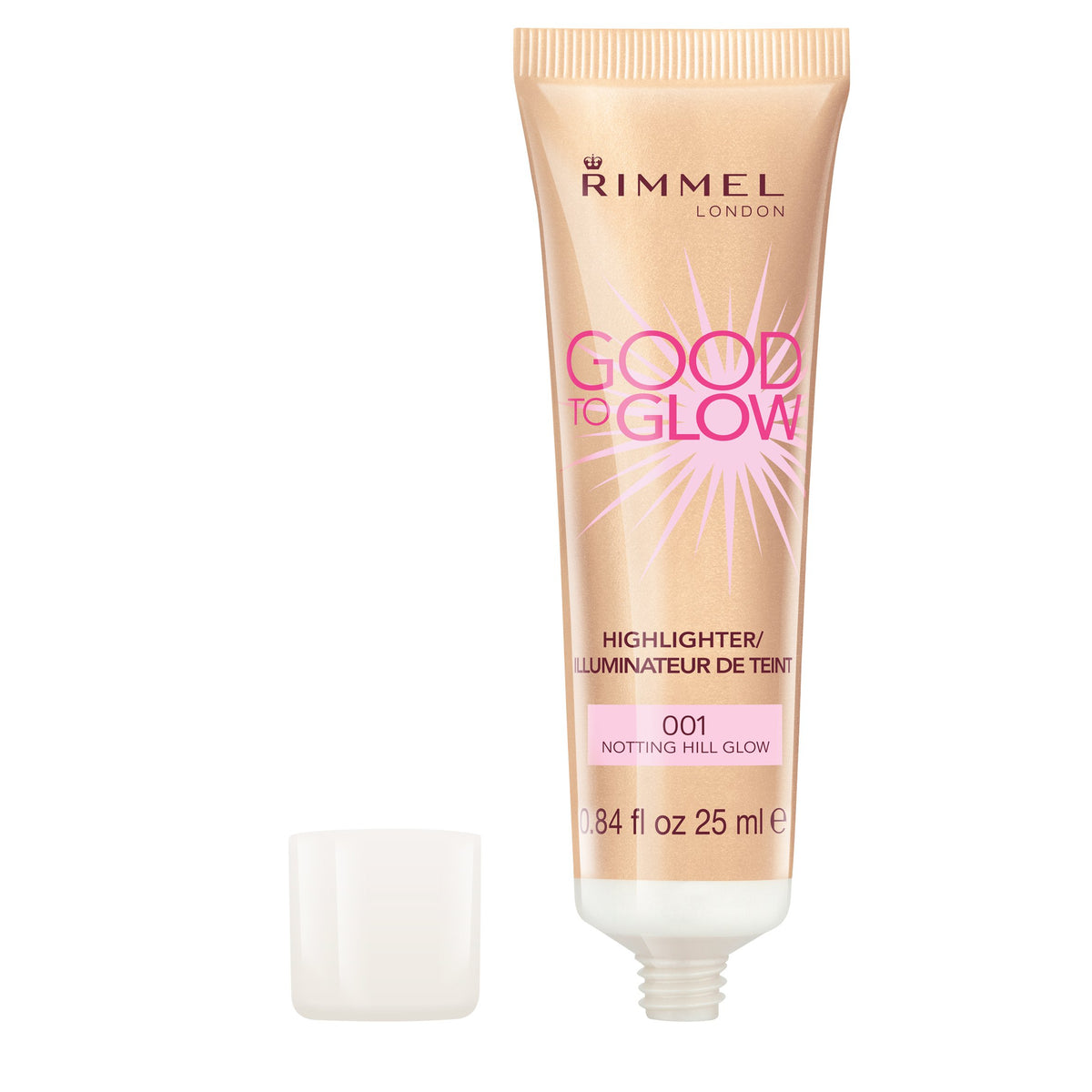 Rimmel London Good to Glow Highlighter, 001 Notting Hill Glow, 25 ml
