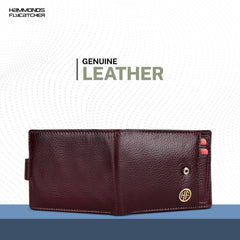HAMMONDS FLYCATCHER Genuine Leather Wallets for Men, Brown, RFID Protected Brown Leather Wallet for Men, Mens Wallet, Gift for Valentine Day, Father's Day, Birthday, Raksha Bandhan