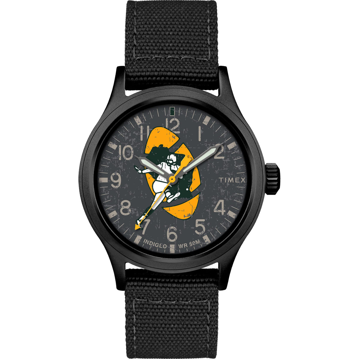 Timex Tribute Men's NFL Scout 40mm Quartz Fabric Strap - Green Bay Packers