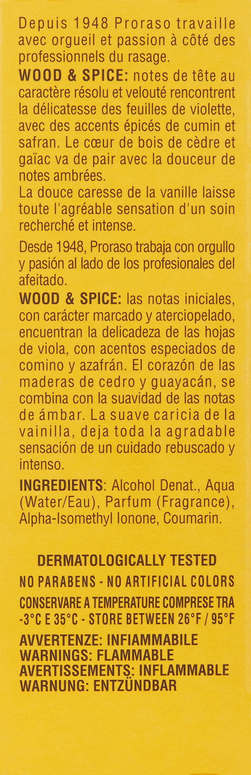 Proraso Wood and Spice Cologne 100 ml