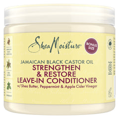 Shea Moisture Jamaican Black Castor Oil Strengthen & Restore Conditioner No Silicones or Sulfates For Natural, Chemically Treated, or Heat-Styled Hair 431 ml