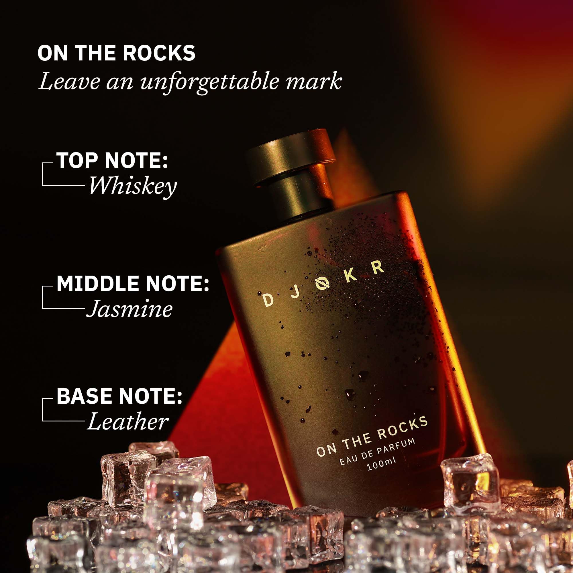 DJOKR On The Rocks Perfume For Men 100 ml | Eau De Parfum | Premium Luxury Long Lasting Fragrance Spray