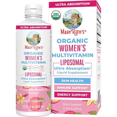MARYRUTH'S Women's Multivitamin Liposomal, Ultra Absorption, 15.22 Fl Oz | Sugar Free, Immune Support, Ultra Absorption, Ashwagandha, Folate
