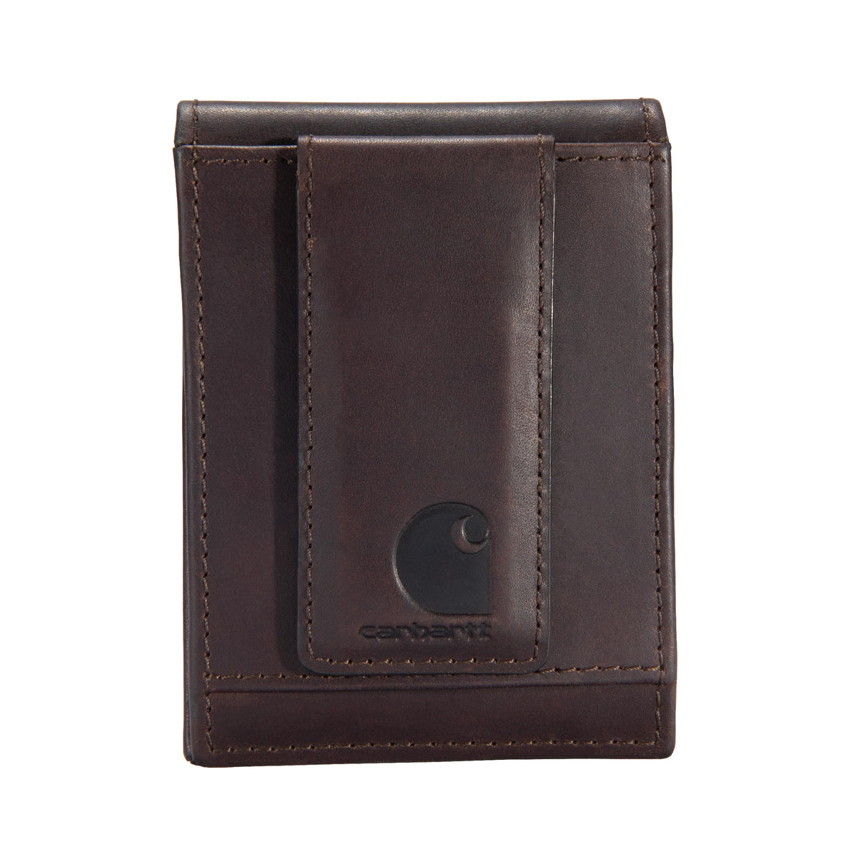 Carhartt Men's Standard Front Pocket Wallet - Dark Brown