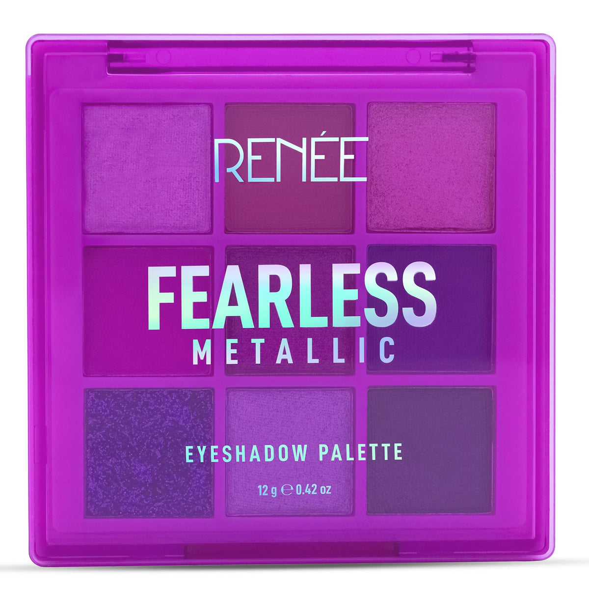 RENEE Fearless Eyeshadow Palettes – Metallic 12gm, Vibrant Shades, Long Lasting, Non Creasing, Easy-to-blend & Build Up For Eye-catching Transition From An Office To Glamorous Smoky Eye