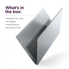 Lenovo IdeaPad 1 15IRU7 15.6" Full HD Laptop, Intel Core i5-1335U (13th Gen), 16GB RAM, 256GB SSD (83B40008US) - Cloud Grey