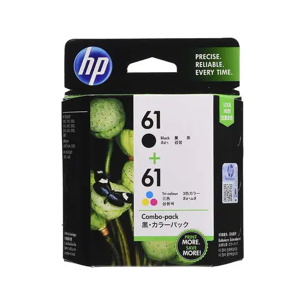 HP 61 Combo Pack Black / Tri Color Ink Cartridge (CR311)