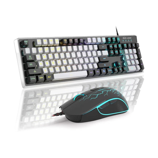 MageGee K1 RGB LED Backlit Gaming Keyboard and mouse Combo