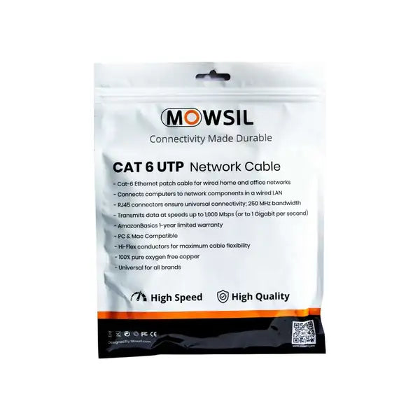 Mowsil Cat6 UTP Ethernet RJ45 Patch Lan Cable 250MHz