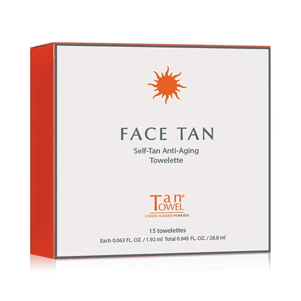 TanTowel Face Tan Self-Tan Anti-Aging Towelette, 15-Pk.