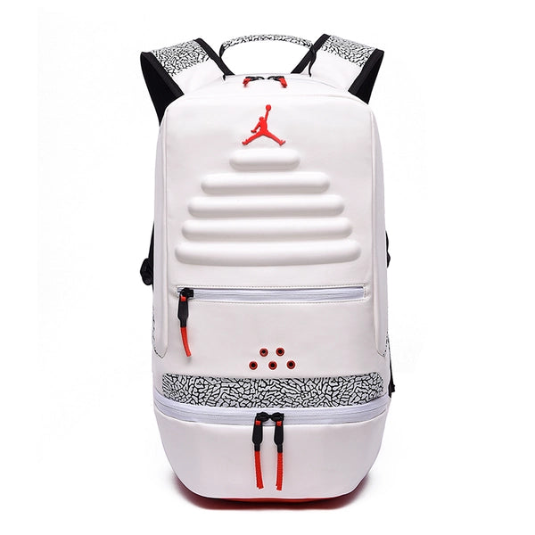 Nike Air Jordan 3 III Retro NRG JTH White Cement Black Red Reimagined Backpack