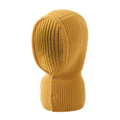 Hemlock Winter Hat & Neck Collar – Unisex Knitted Christmas Hood, Windproof Snood with Button Design