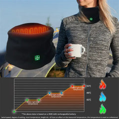 Trjgtas Winter Electric Heated Scarf - USB Rechargeable Neck Warmer with 3 Heat Settings