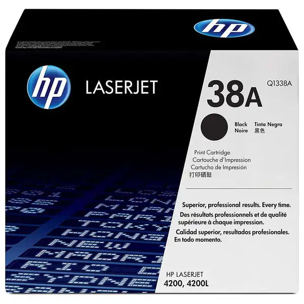 HP 38A Original LaserJet Toner Cartridge (Q1338A) - Black