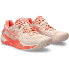Asics Women's Gel-Resolution 9 Tennis Shoes  Pearl-Pink 42 EU