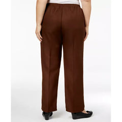Alfred Dunner Plus Size Classic Pull-On Straight-Leg Short Length Pants