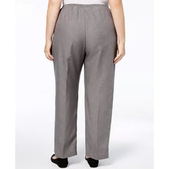 Alfred Dunner Plus Size Classic Pull-On Straight-Leg Short Length Pants