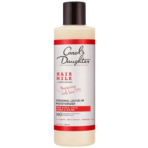 Carol's Daughter Curly Hair Products - Hair Milk Original Leave-In Moisturizer for Curls, Coils and Waves with Agave and Shea Butter, 8 Fl Oz
