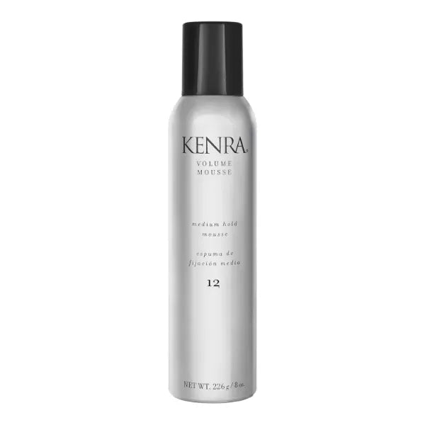Kenra Professional Volume Mousse 12 | Firm Hold Mousse, Alcohol Free, Non-drying, Non-flaking Lightweight Formula,Tames Frizz & Conditions, Thermal Protection up to 45F For All Hair Types - 8 Ounce