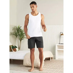 Checked Better Cotton Shorts - Black