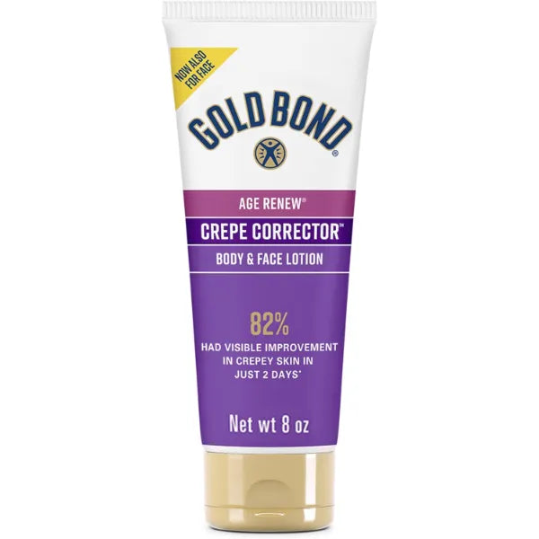 Gold Bond Age Renew Crepe Corrector Body Lotion – Replenishing & Smoothing Formula (8 oz & 14 oz)