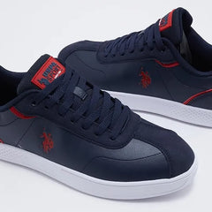 U.S. Polo Assn. Men 3W Basel 3Pr Lace Ups Sneakers -Navy - 44 EU