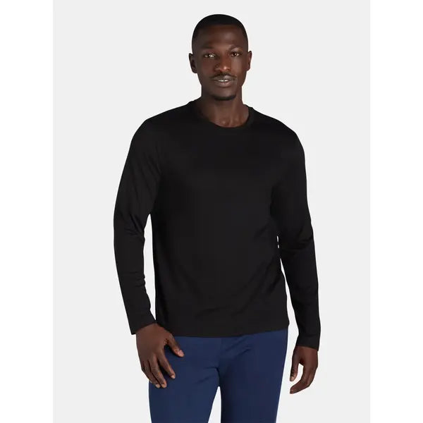 Athletic Works Men's and Big Men’s Tri-Blend Active Tee with Long-Sleeves