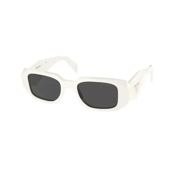 Prada PR 17WS Plastic Womens Rectangle Sunglasses Black 49mm Adult