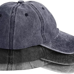 Pack Washed Plain Baseball Cap
