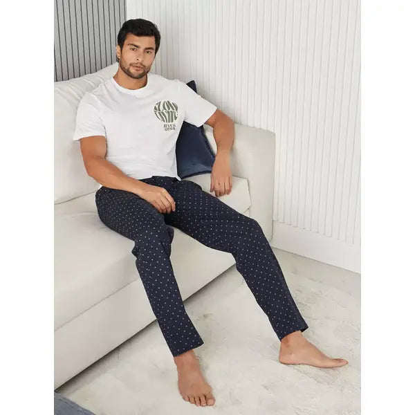 All-Over Print Pyjamas - Blue